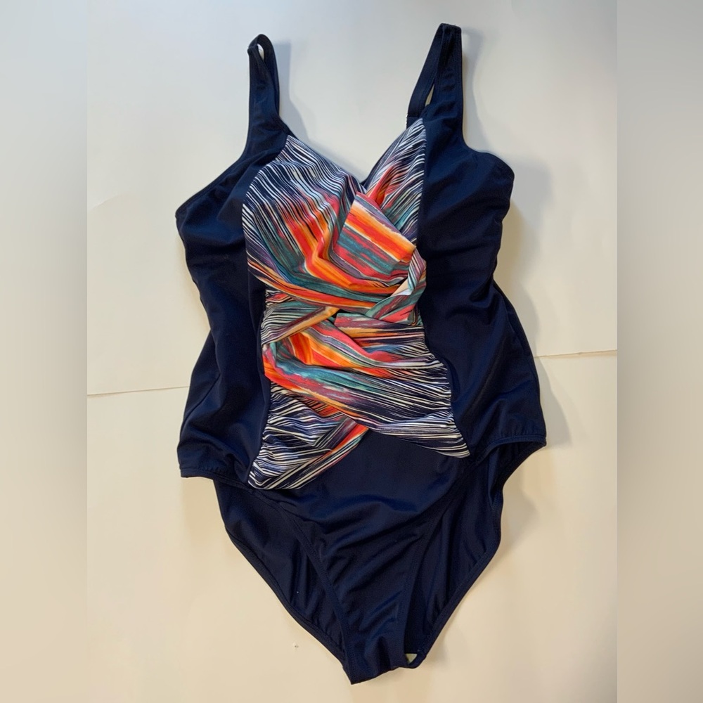 Dark Blue One-Piece Swimsuit